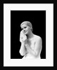 1930s blond woman washing face with washcloth towel by Anonymous