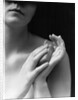 1930s female holding bar soap washing hands by Anonymous