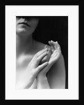 1930s female holding bar soap washing hands by Anonymous