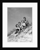 1930s group young men women posed on beach sand dune by Anonymous