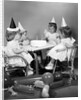 1960s girl quadruplets having second birthday party by Anonymous