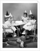 1960s girl quadruplets having second birthday party by Anonymous