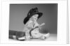 1960s baby fireman with safety hat coat and fire extinguisher by Anonymous