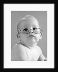 1960s baby wearing wire-rimmed granny glasses by Anonymous
