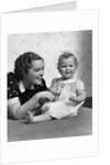 1930s smiling mother and happy child looking at camera by Anonymous