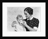 1930s woman mother giving baby daughter drink from mug by Anonymous