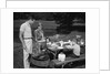 1950s family picnic bar-b-cue mom dad children by Anonymous