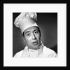 1950s portrait man chef humorous expression looking at camera by Anonymous