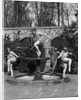 1910s amateur theatrics of greek mythology hylas kidnapped three female sprites water nymphs dancing in fountain spring of pegae by Anonymous