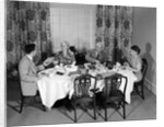 1950s three generation family dinner by Anonymous
