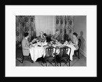 1950s three generation family dinner by Anonymous