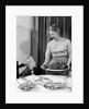1960s grandmother grandson roast turkey thanksgiving dinner by Anonymous