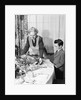 1950s grandmother grandson turkey thanksgiving dinner by Anonymous