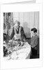 1950s grandmother grandson turkey thanksgiving dinner by Anonymous
