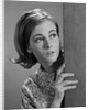 1960s woman peeking corner scare by Anonymous