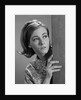 1960s woman peeking corner scare by Anonymous