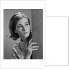 1960s woman peeking corner scare by Anonymous