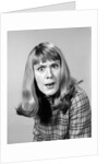 1960s head shot angry woman looking at camera by Anonymous