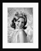 1960s portrait smiling blond woman looking at camera over shoulder by Anonymous