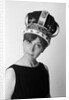 1970s portrait woman wearing queen's crown looking at camera by Anonymous
