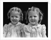 1930s portrait twin girls smiling by Anonymous