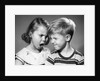 1950s boy and girl arguing head to head by Anonymous