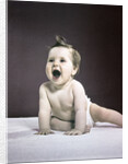 1940s 1950s laughing happy baby by Anonymous