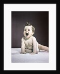 1940s 1950s laughing happy baby by Anonymous