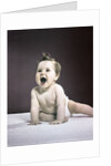 1940s 1950s laughing happy baby by Anonymous