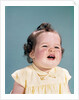 1960s smiling baby open mouth showing two new teeth gums teething by Anonymous