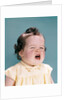 1950s 1960s unhappy crying baby mouth open showing new teeth teething pain by Anonymous