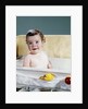 1960s smiling baby in bath looking at camera by Anonymous