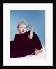 1960s baby dressed as royal queen in a velvet robe cloak cape rhinestone tiara crown and scepter wand by Anonymous