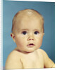 1960s portrait adorable sincere baby looking at camera by Anonymous