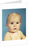1960s portrait adorable sincere baby looking at camera by Anonymous