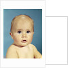 1960s portrait adorable sincere baby looking at camera by Anonymous