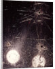 1970s bullet holes and raindrops on shattered glass windshield by Anonymous