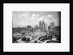 1940s skyline of business district of houston texas from city hall by Anonymous