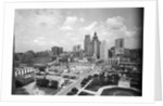 1940s skyline of business district of houston texas from city hall by Anonymous