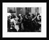 1930s groups of women seated at three tables at card party by Anonymous