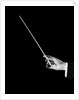 1950s male orchestra conductor's hand holding baton by Anonymous