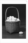 1930s symbolic still life donÃµt put all your eggs in one basket by Anonymous