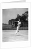 1930s man playing tennis jumping mid air action by Anonymous