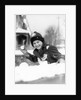 1920s 1930s smiling boy about to throw toss snowball playing snow fun winter cold mischief looking at camera by Anonymous
