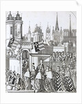 Isabella of Bavaria, Wife of Charles, King of France, entering Paris with great ceremony. by Anonymous