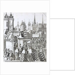 Isabella of Bavaria, Wife of Charles, King of France, entering Paris with great ceremony. by Anonymous