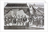 The King of Hungary addressing the French knights by Anonymous