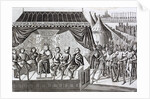 The King of Hungary addressing the French knights by Anonymous