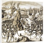 The Battle of Newcastle on Tyne of the King of Scotland against the Queen of England by Anonymous