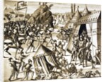 The Battle of Roch Darien and Charles of Blois taken prisoner by the English. by Anonymous